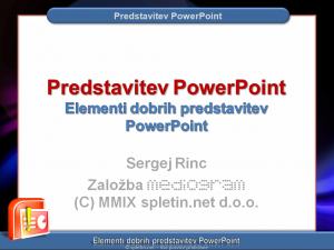 Predstavitev PowerPoint